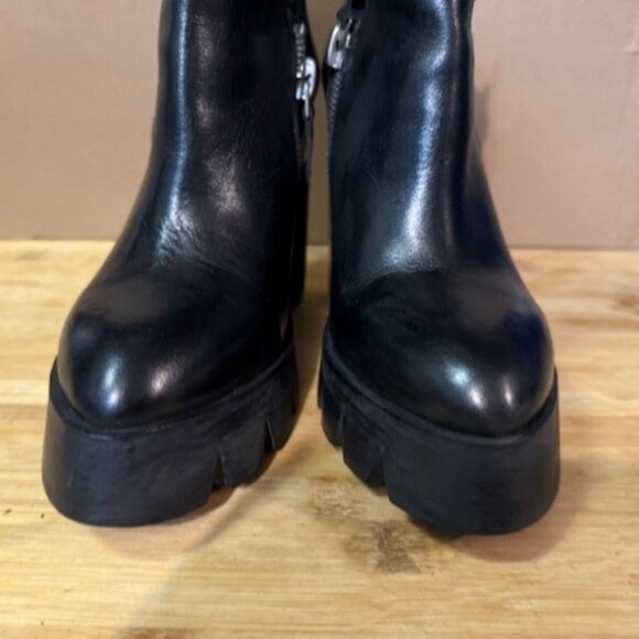 Ash Ricky Lug Sole leather Platform Wedge Booties - Size EU37 - NWOT - Picture 11 of 16